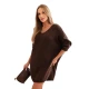 Moteriška tamsiai ruda suknelė Calon