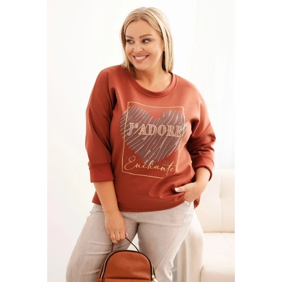 Moteriškas rudos spalvos džemperis Adore Džemperiai be gobtuvo