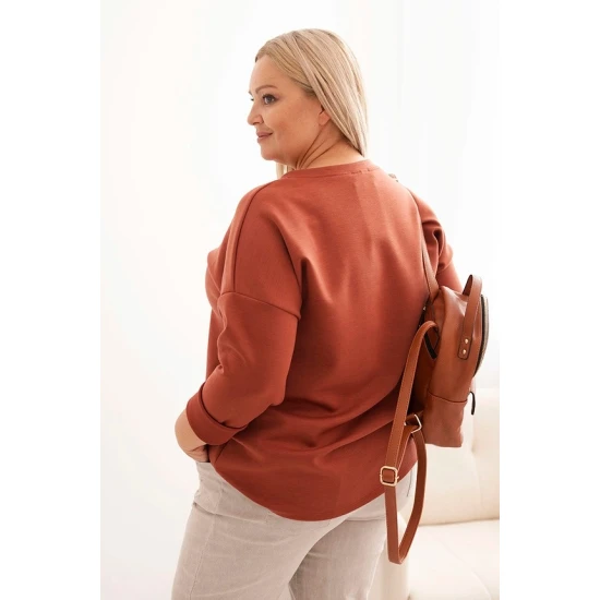 Moteriškas rudos spalvos džemperis Adore Džemperiai be gobtuvo