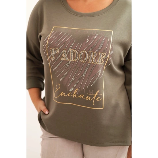 Moteriškas chaki spalvos džemperis Adore Džemperiai be gobtuvo