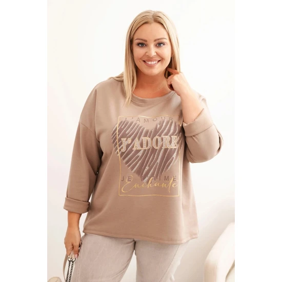 Moteriškas rusvos spalvos džemperis Adore Džemperiai be gobtuvo
