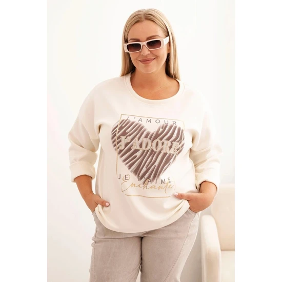 Moteriškas baltos spalvos džemperis Adore Džemperiai be gobtuvo