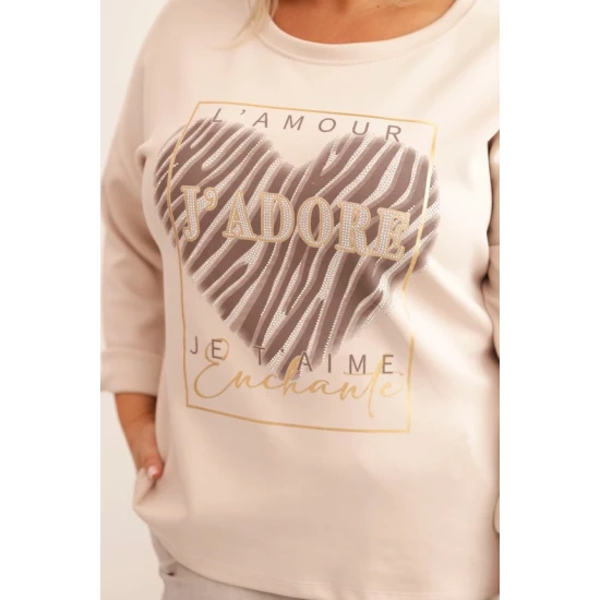 Moteriškas šviesiai rusvos spalvos džemperis Adore Džemperiai be gobtuvo