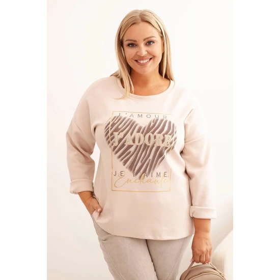 Moteriškas šviesiai rusvos spalvos džemperis Adore Džemperiai be gobtuvo