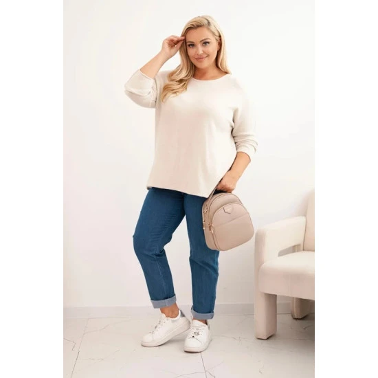 Moteriškas rusvas megztinis Minos Megztiniai