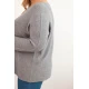 Moteriškas pilkas megztinis Minos Megztiniai