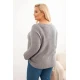 Moteriškas pilkas megztinis Minos Megztiniai