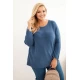 Moteriškas mėlynas megztinis Minos Megztiniai