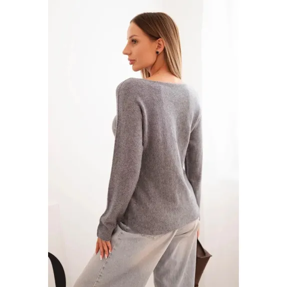 Women's dark grey jumper Romil Women's sweaters