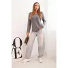 Women's dark grey jumper Romil Women's sweaters
