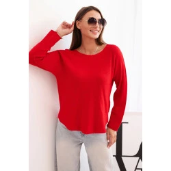 Moteriškas raudonos spalvos megztinis Romil
