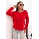 Moteriškas raudonos spalvos megztinis Romil Moteriški megztiniai