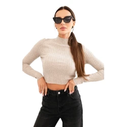 Moteriška rusvos spalvos palaidinė Belin