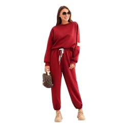 Moteriškas bordo laisvalaikio komplektas Isabel