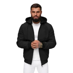 Vyriška juodos spalvos striukė Sense