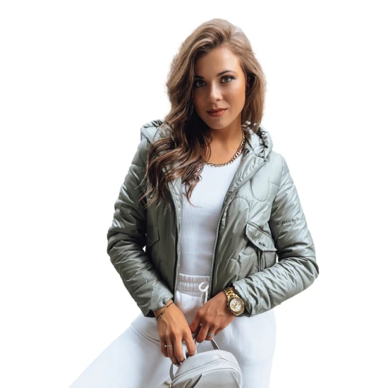 Moteriška žalia striukė Wool Moteriškos striukės