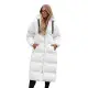 Moteriškas baltos spalvos paltas Izabel JS/5M3163/281Z
