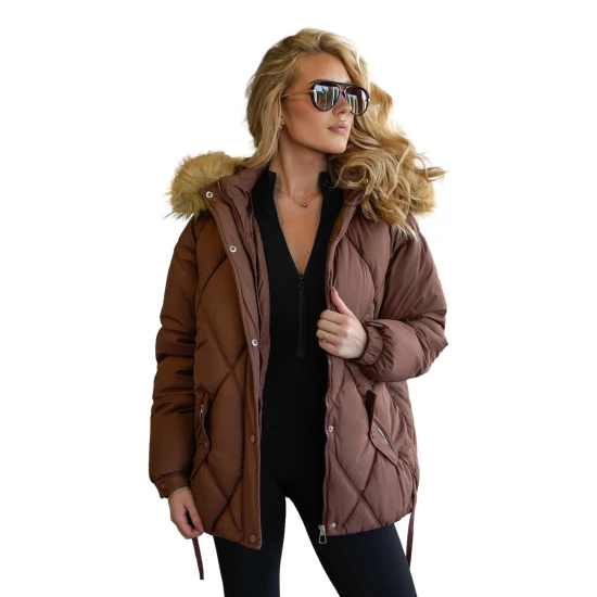 Moteriška ruda žieminė striukė Bistro Moteriškos striukės