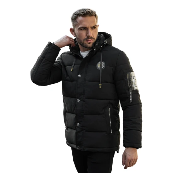 Vyriška juoda žieminė striukė Lorenco JS/57M7503/392