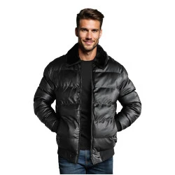 Žieminė juoda vyriška striukė Dorian 