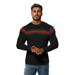 Vyriškas juodas megztinis Omer