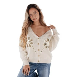 Moteriškas baltas megztinis Kerinda