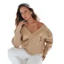 Women's light brown sweater Kerinda