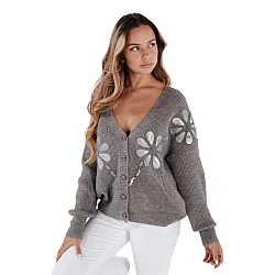 Women's grey sweater Kerinda
