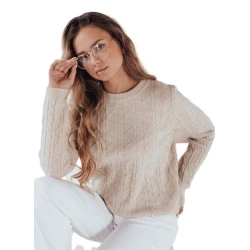 Moteriškas rusvas megztinis Bravina 