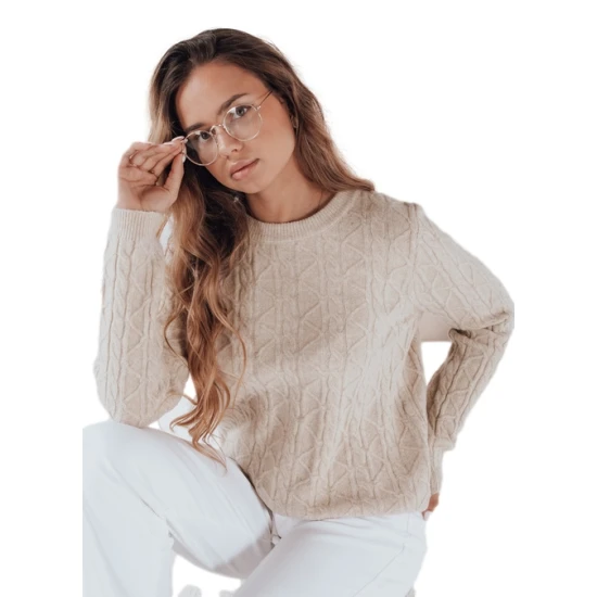 Moteriškas rusvas megztinis Bravina Džemperiai