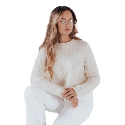 Moteriškas baltas megztinis Bravina 
