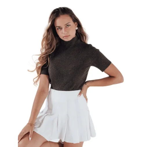 Women's dark brown jumper Bela Women's sweaters