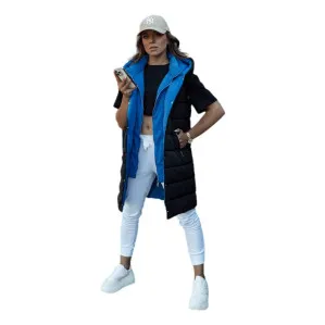 Women's black/blue vest Chester Women's waistcoats
