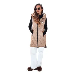 Women's brown reversible vest Bora