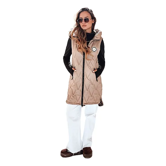 Women's brown reversible vest Bora Women's waistcoats