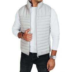 Vyriška šviesiai pilkos spalvos liemenė Pole