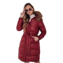 Moteriška žieminė raudona striukė Bela