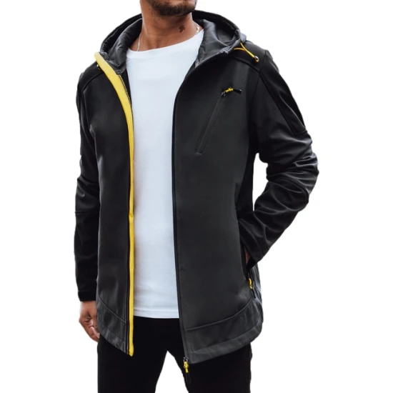 Vyriška tamsiai pilka striukė su gobtuvu Port Rudeninės / Pavasarinės