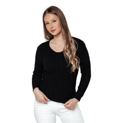 Moteriškas juodas megztinis Nela