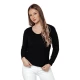 Moteriškas juodas megztinis Nela