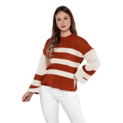 Moteriškas raudonas/baltas megztinis Tango