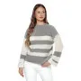 Women's grey/white jumper Tango