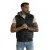 Black hooded vest Naron