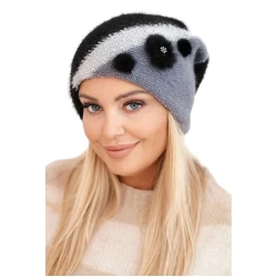 Moteriška juodos spalvos kepurė Rose