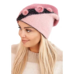 Moteriška rožinės spalvos kepurė Rose