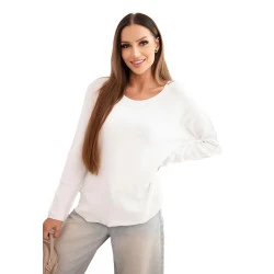 Moteriškas baltos spalvos megztinis Romil