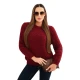 Moteriškas bordo spalvos megztinis Kaja