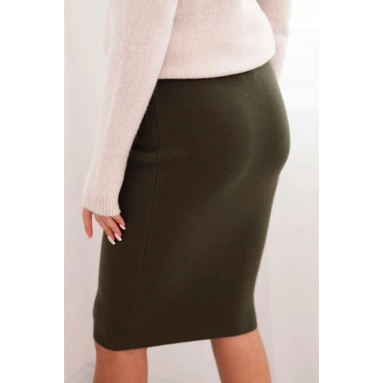 Moteriškas chaki sijonas Lino Sijonai