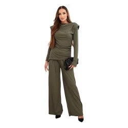 Moteriškas chaki spalvos komplektas Emit