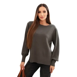 Moteriškas chaki spalvos megztinis Biank